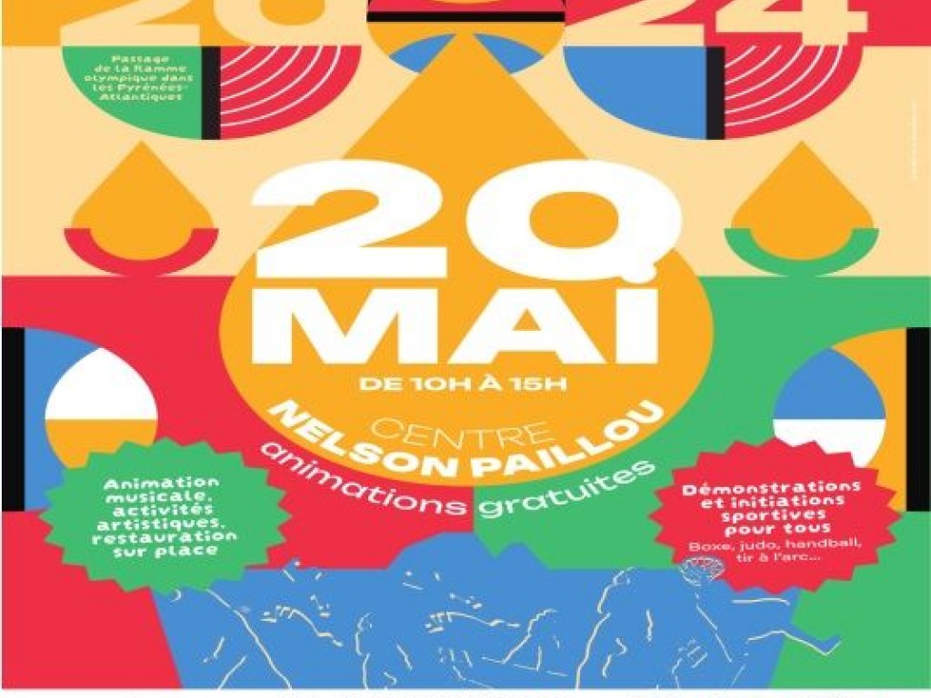 Image de l'actu 'Le 20 mai 2024 Animations Gratuites au Centre Nelson Paillou de Pau pour le passage de la Flamme Olympique dans les Pyrénées Atlantiques'